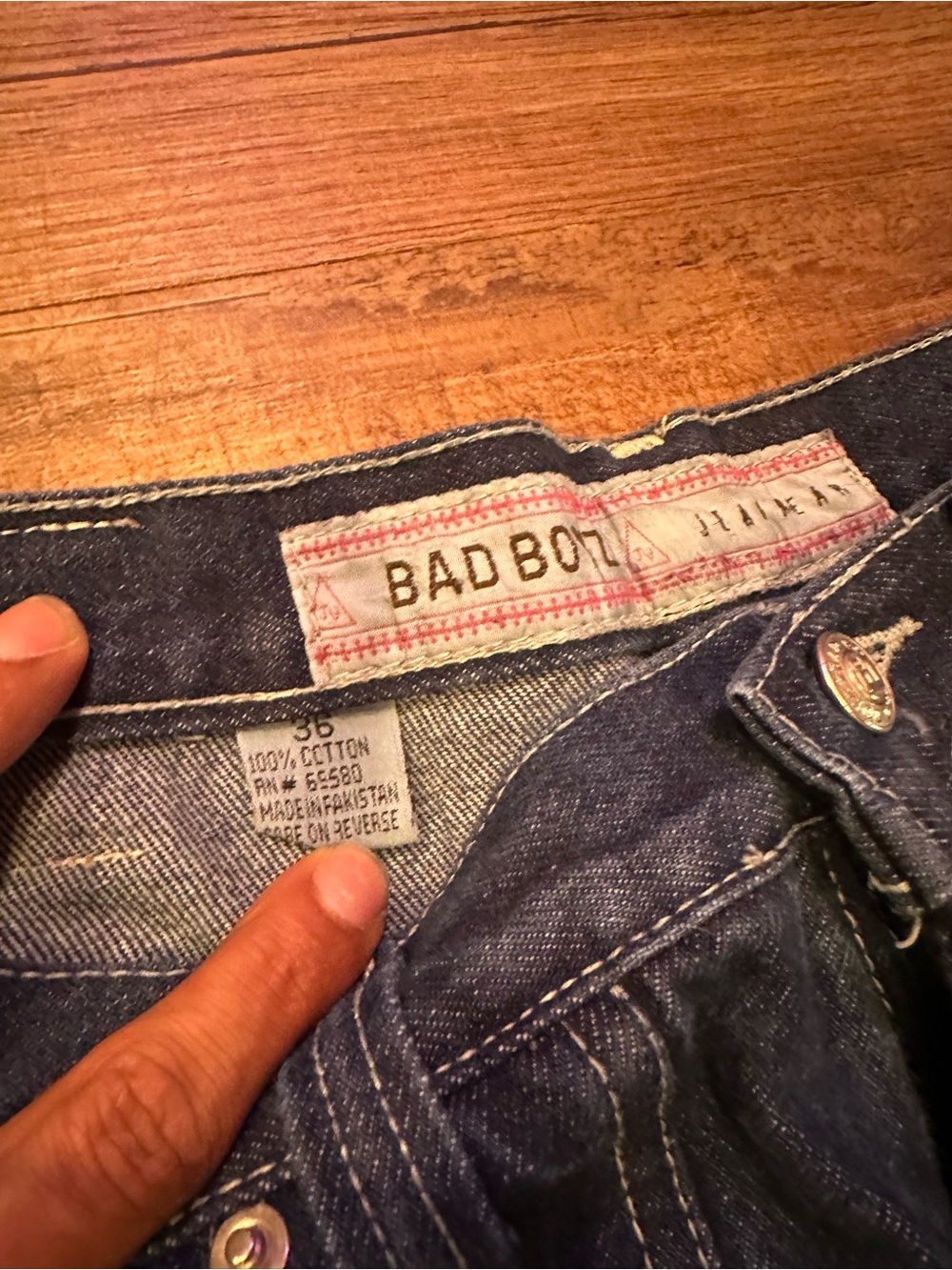 Rare Vintage Bad Boyz Sports Gear Baggy Jeans - Picture 7 of 9